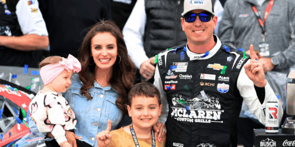 Kyle Busch with his wife Samantha, daughter Lennix, and son Brexton in 2023, his last social media post before his death was for Brexton's 11th birthday