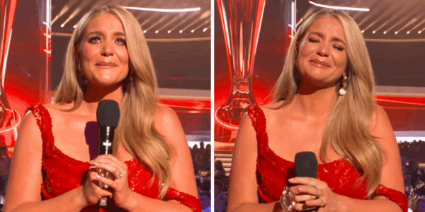 Lauren Alain breaks down in tears at the ACM Awards