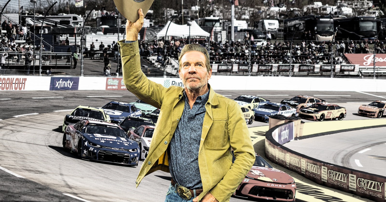 AMC announced it has partnered with NASCAR to make a dramatic series set in the world of a stock car racing dynasty, with Dennis Quaid signed on as the lead.