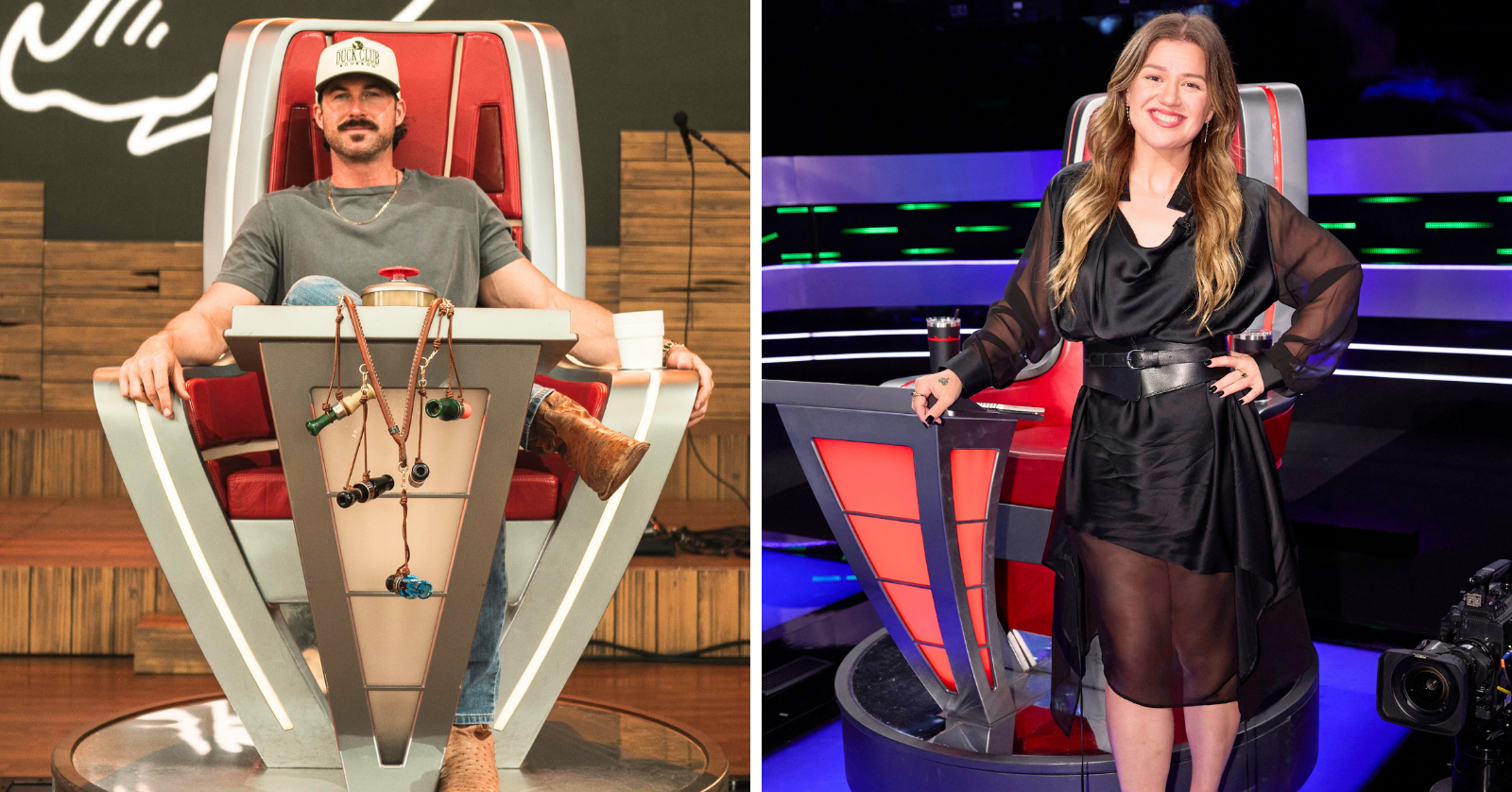 Riley Green receives unexpected message from fellow Voice coach Kelly Clarkson