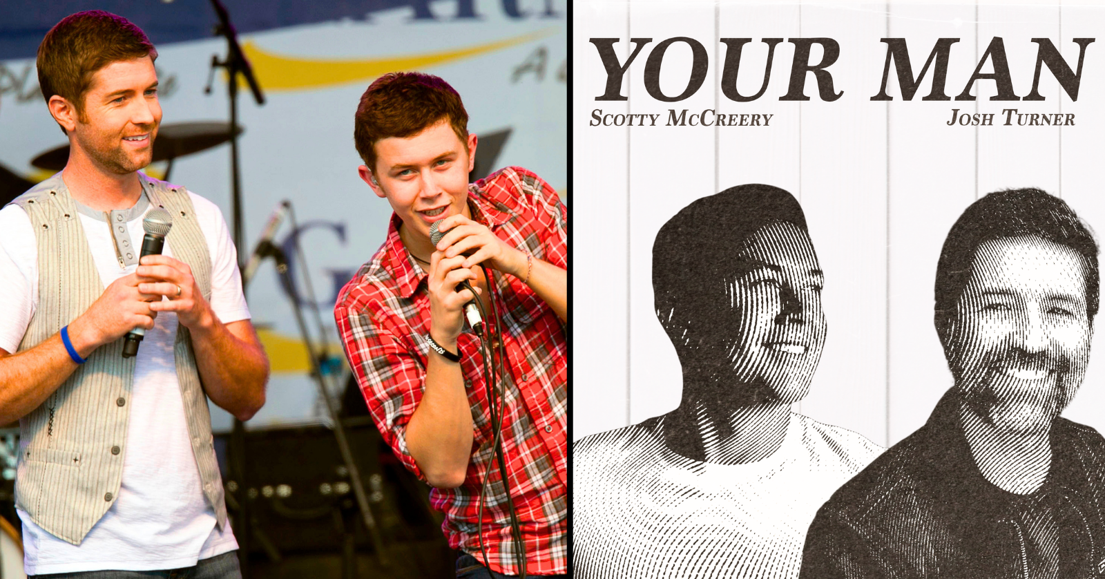 Scotty McCreery has released a new recording of "Your Man" as a duet with Josh Turner