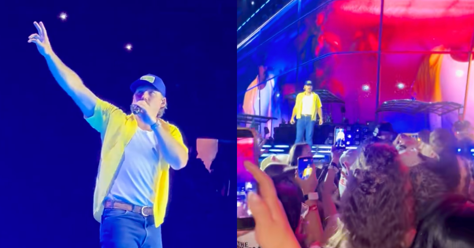 Dramatic video from Morgan Wallen's first night of shows in Denver, Colorado, captures moment he stopped performing to help an unconscious fan.