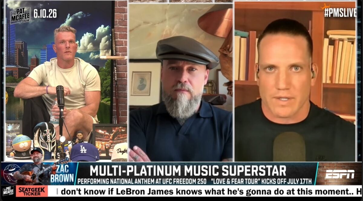 Zac Brown Band stops by The Pat McAfee Show to discuss UFC Freedom 250