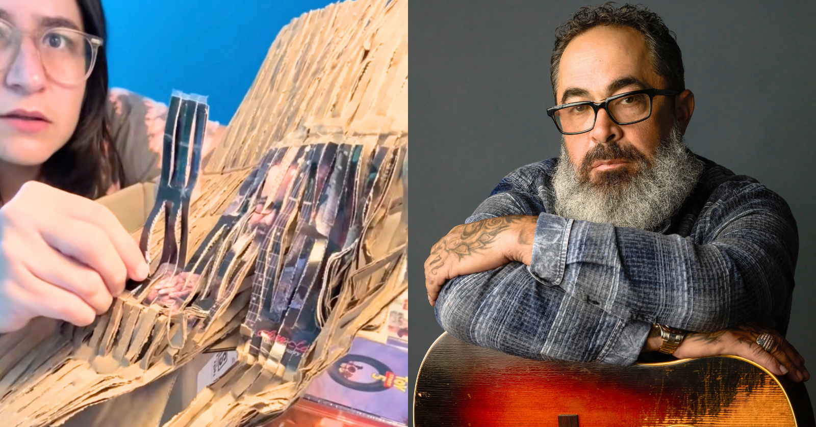 A Taylor Swift fan received a box of merch that had a shredded booklet with art and lyrics from an unreleased Aaron Lewis album