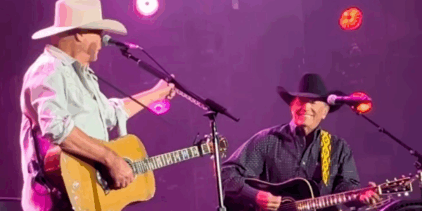 Alan Jackson and George Strait sing "Murder on Music Row" at the final Alan Jackson concert