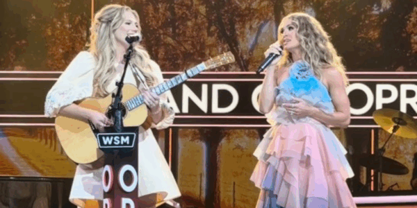 Hannah Harper brings out Carrie Underwood to sing her viral song "String Cheese"