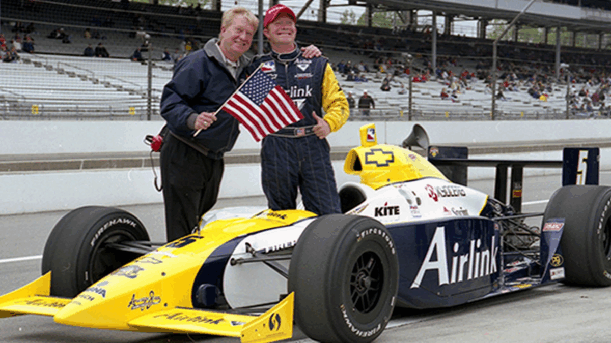 Fred Treadway and Rick Treadway at the Indy 500 in 2001