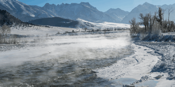 Snow storm in Montana
