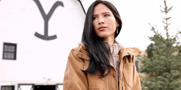 Kelsey Asbille as she appeared as Monica Dutton in the Paramount Taylor Sheridan series Yellowstone