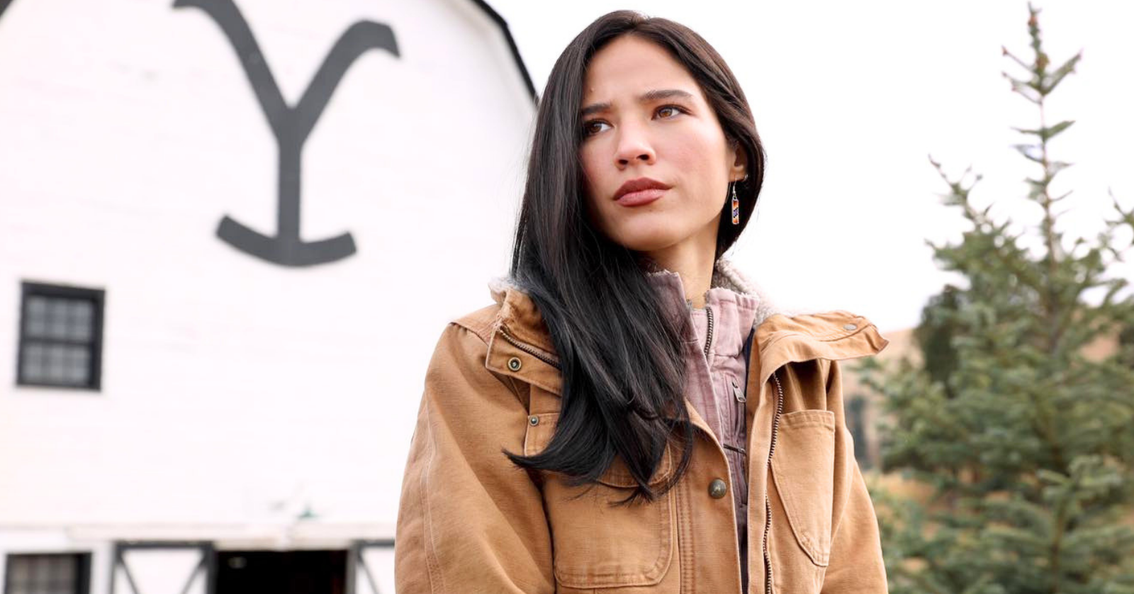 Kelsey Asbille as she appeared as Monica Dutton in the Paramount Taylor Sheridan series Yellowstone