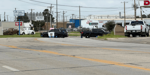 The scene of the shooting in Midland, Texas, on June 12th, 2026