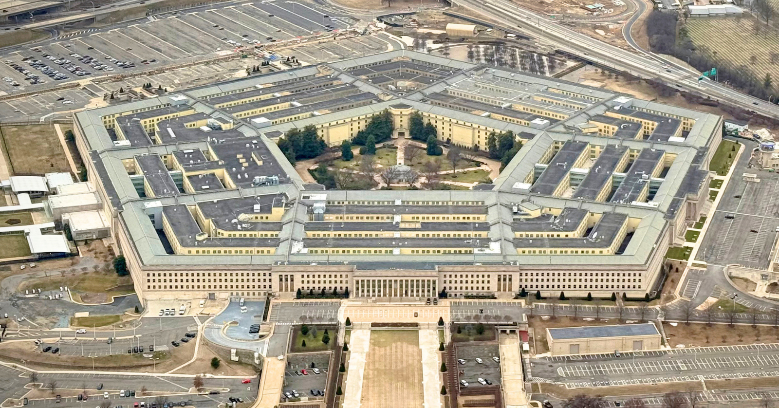 The exterior of the United States Pentagon Building, as shown in 2025