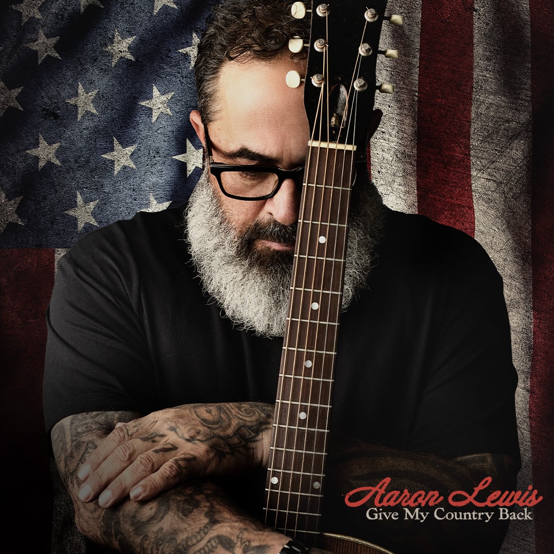 The cover art for the Aaron Lewis album "Give My Country Back"