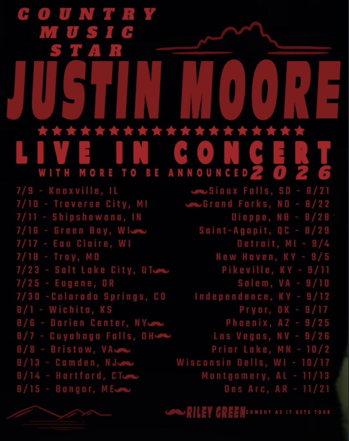Justin Moore announces his return to touring (Photo Credit: Justin Moore / Instagram)