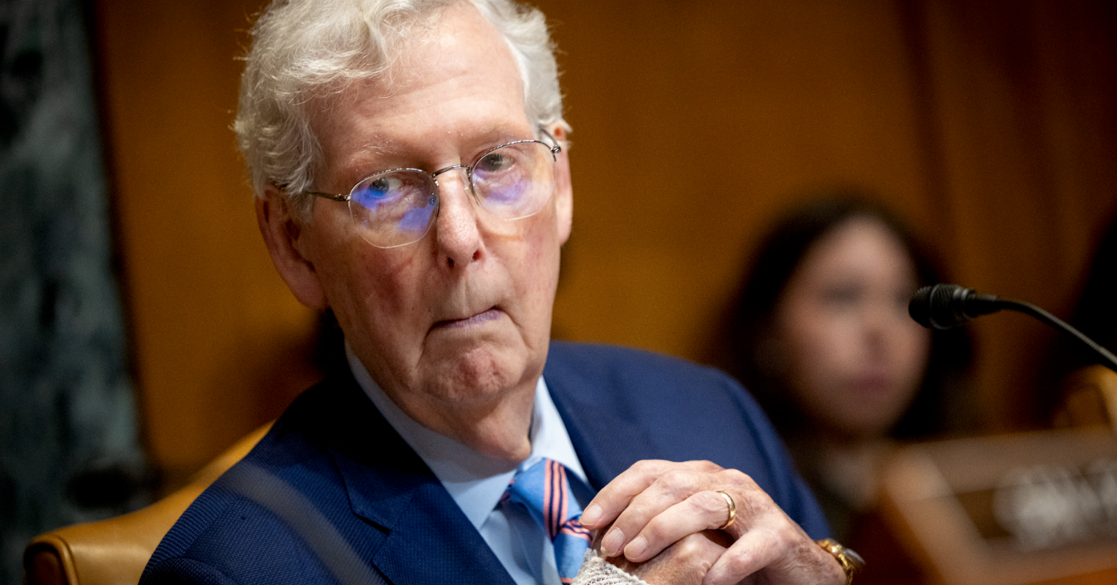 Over two weeks after Sen. Mitch McConnell was hospitalized, dispatch audio reportedly reveals the prominent Republican was found "unconscious."