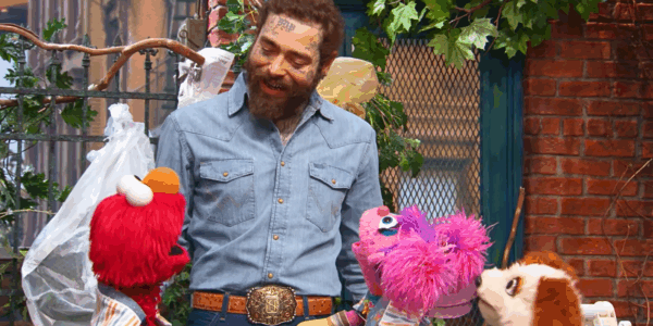 In an upcoming "Sesame Street" special, Post Malone sings with Elmo about the good that "a little help" can bring a community...