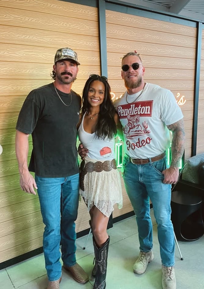 Riley Green, Ash Santos, and Jordan LaMotte Pendleton