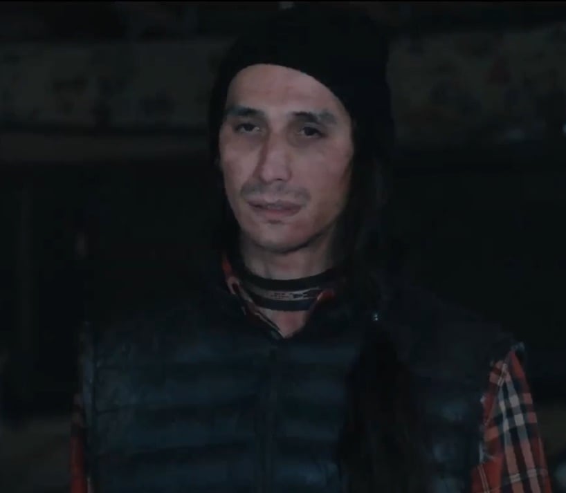 Tokala Black Elk as Sam Littlefeather in Wind River (Photo Credit: YouTube screenshot)
