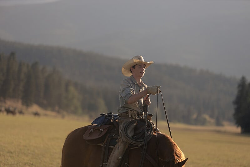 Finn Little as Carter in Yellowstone (Photo Credit: Paramount Network)