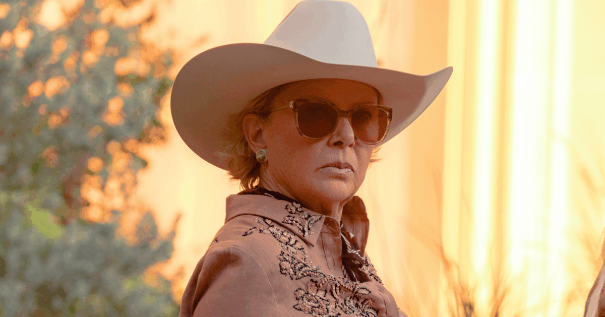Annette Bening plays 10 Petal Ranch matriarch Beulah Jackson on Dutton Ranch