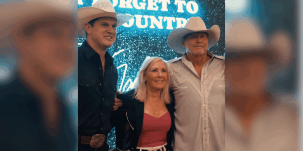 alan jackson with his wife denise, and jon pardi
