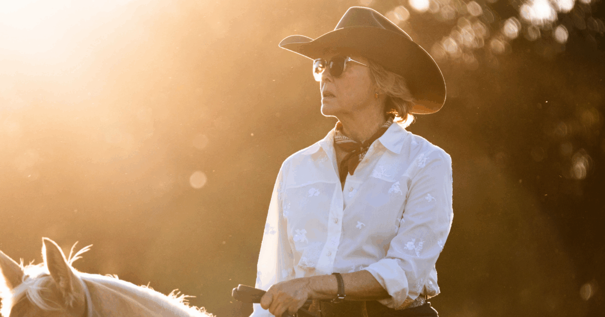 Actress Annette Bening as Beulah in Dutton Ranch