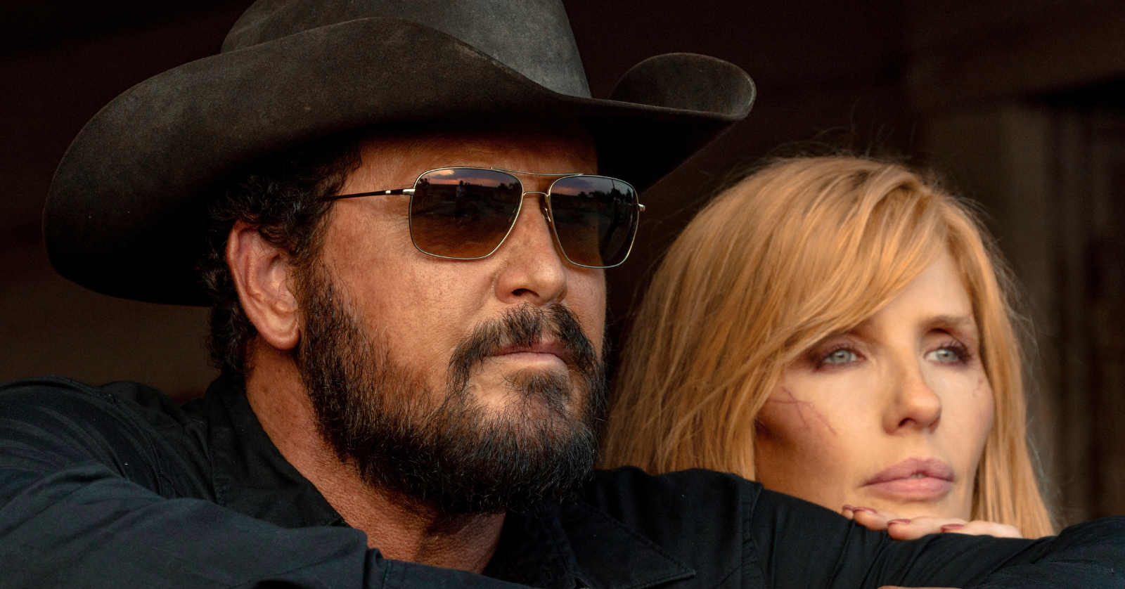Cole Hauser and Kelly Reilly as Rip Wheeler and Beth Dutton in Dutton Ranch, which has been excluded from the Emmy nominees and nominations and the reason why has been revealed