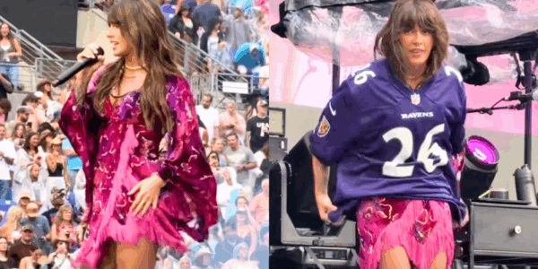 Ella Langley suffered a wardrobe malfunction two songs into her set in Baltimore when her entire dress came unzipped