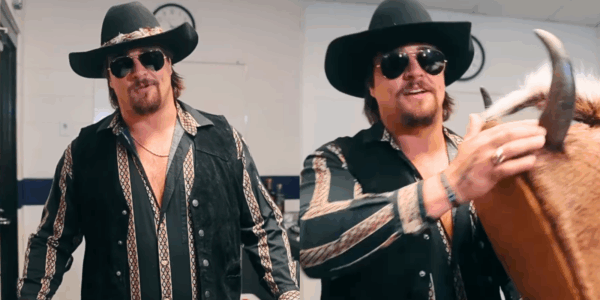 Gavin Adcock end-of-tour gift to Morgan Wallen
