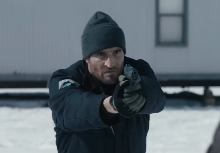 Matthew Del Negro as Dillon in Wind River (Photo Credit: YouTube screenshot)