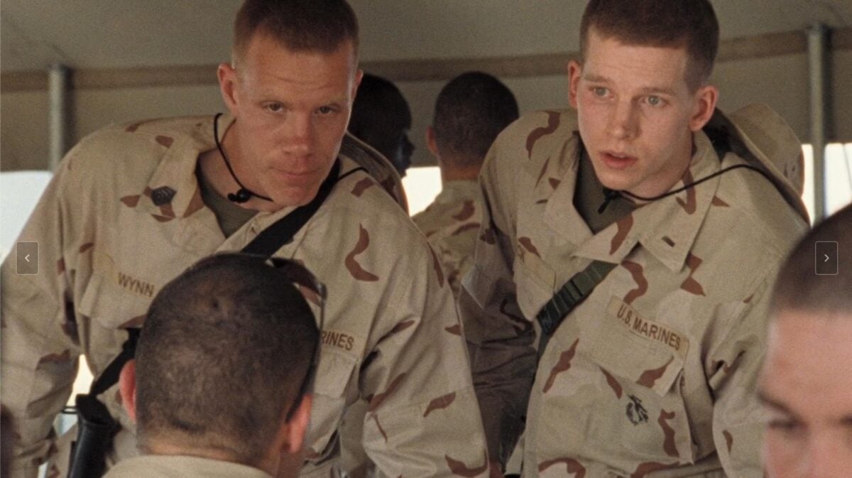 Marc Menchaca as Gunnery Sergeant Mike "Gunny" Wynn in 2008's Generation Kill
