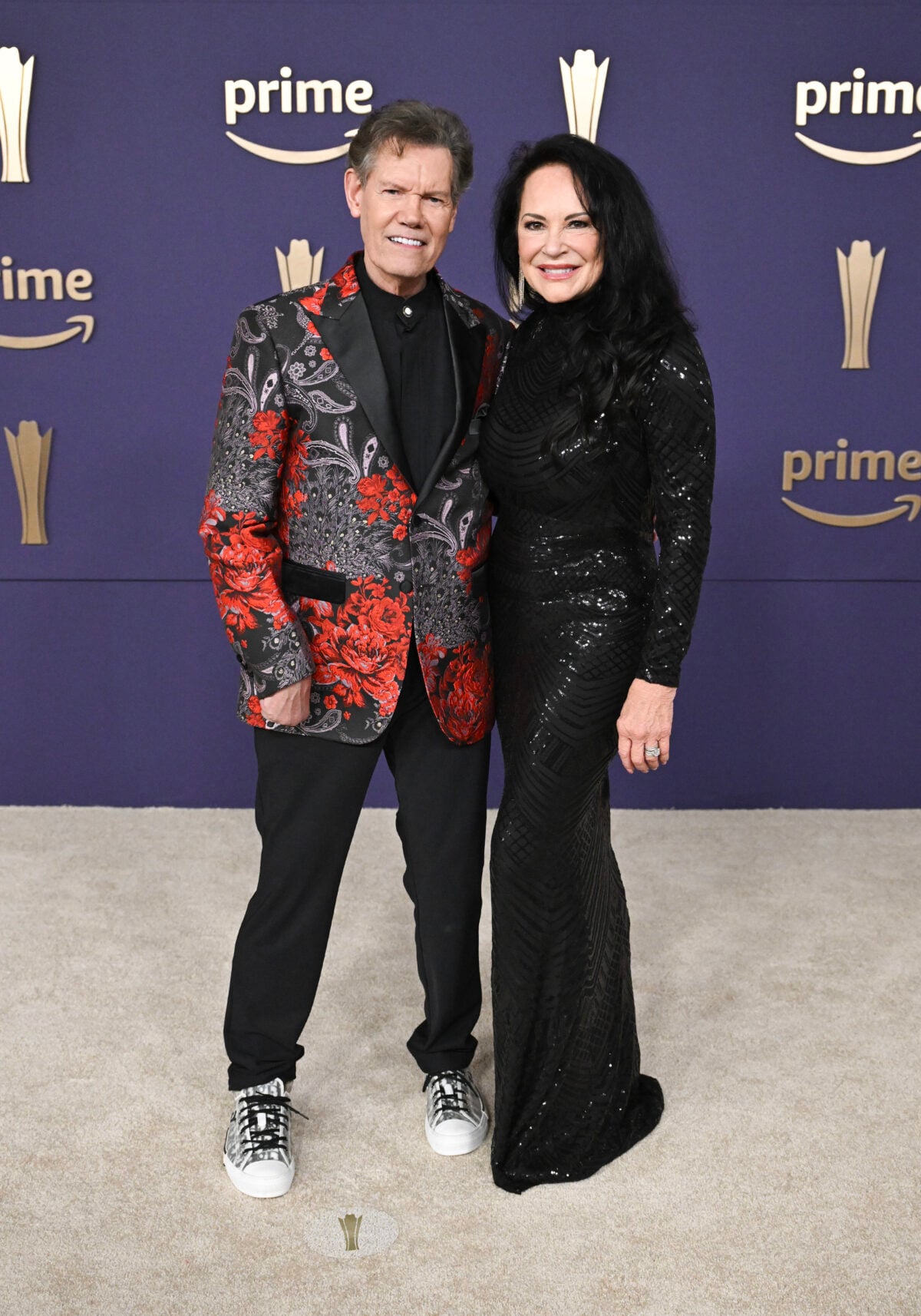 Randy Travis and Mary Davis at the 59th Academy of Country Music Awards from Ford Center at The Star on May 16, 2024 in Frisco, Texas.