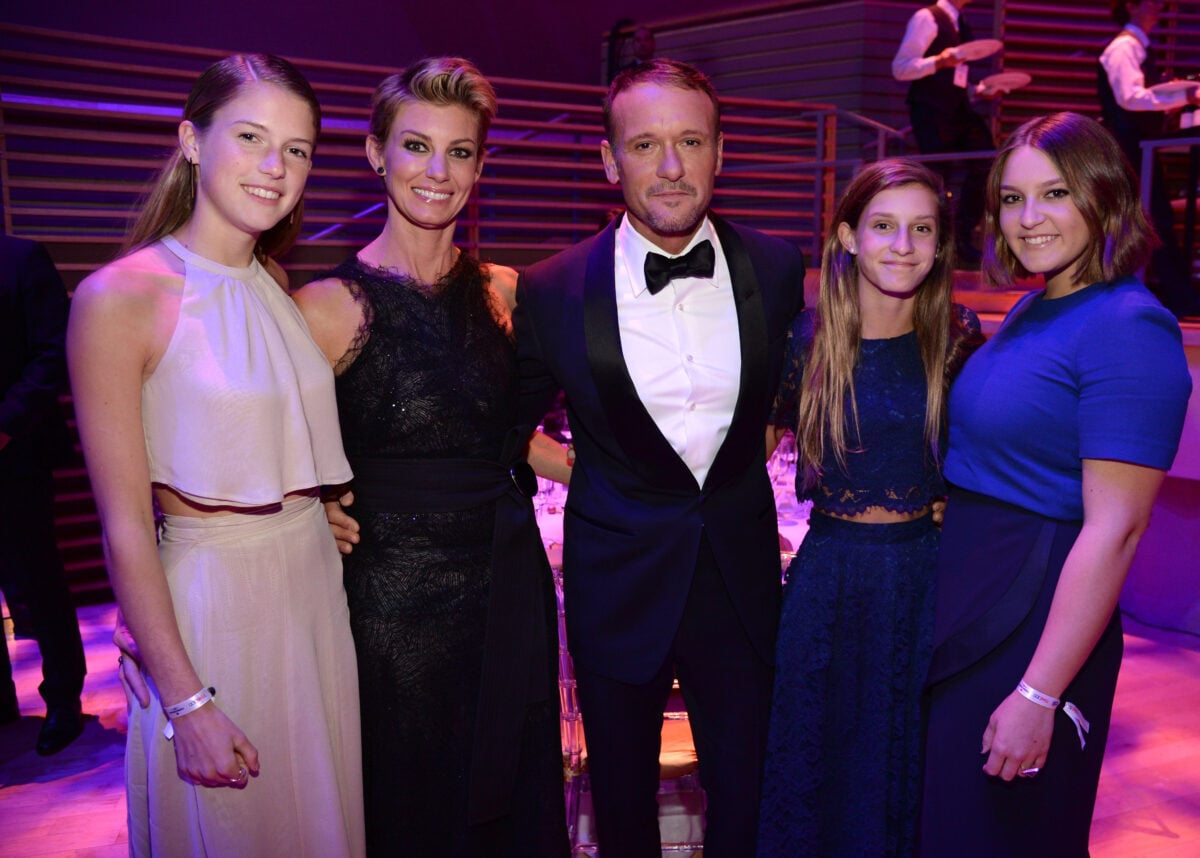 NEW YORK, NY - APRIL 21:  Gracie McGraw, Faith Hill, Tim McGraw, Audrey McGraw and Maggie McGraw attend TIME 100 Gala, TIME's 100 Most Influential People In The World at Jazz at Lincoln Center on April 21, 2015 in New York City.  (Photo by Kevin Mazur/Getty Images for TIME)