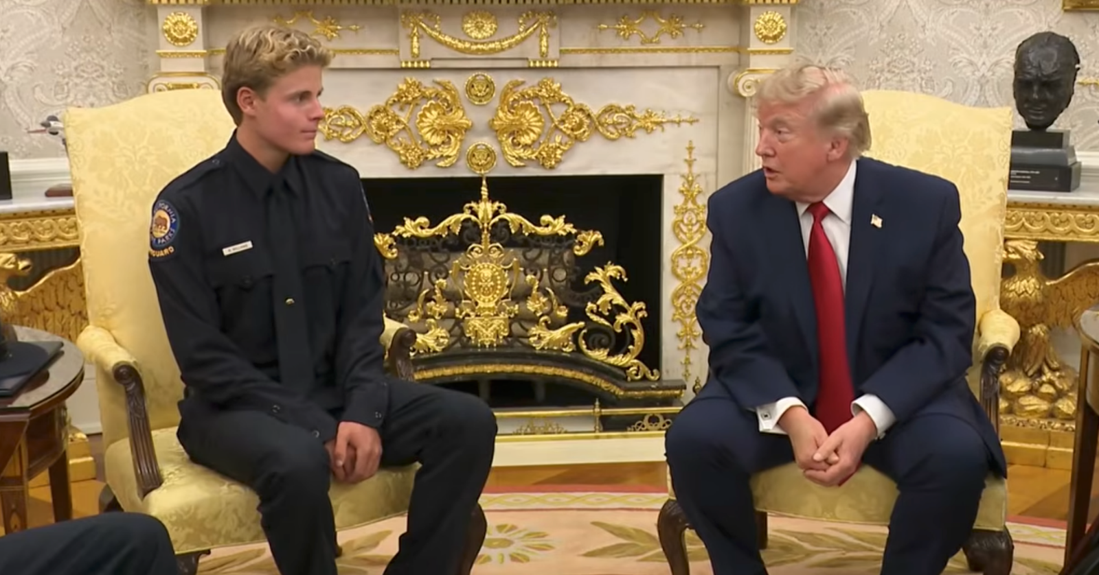 On Aug. 17, President Trump honored the 16-year-old lifeguard who was captured on video conducting a daring rescue in Santa Cruz, California.