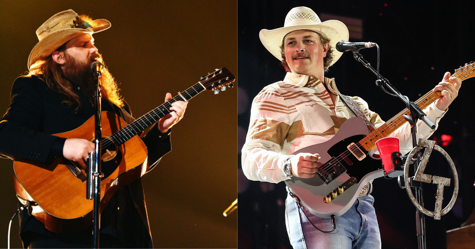 Chris Stapleton was joined onstage by Zach Top for a special, rowdy duet of "I Ain't Living Long Like This."