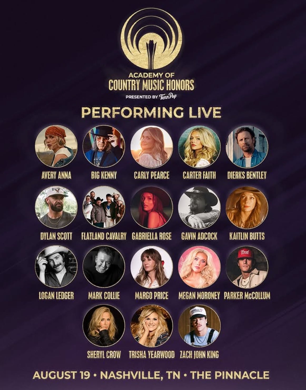 Performers for 2026's ACM Honors ceremony, including a Dolly Parton tribute
