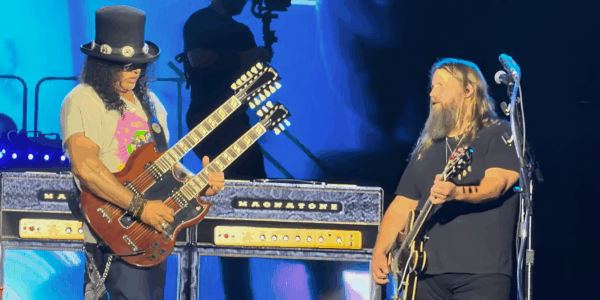 Chris Stapleton performs with Slash
