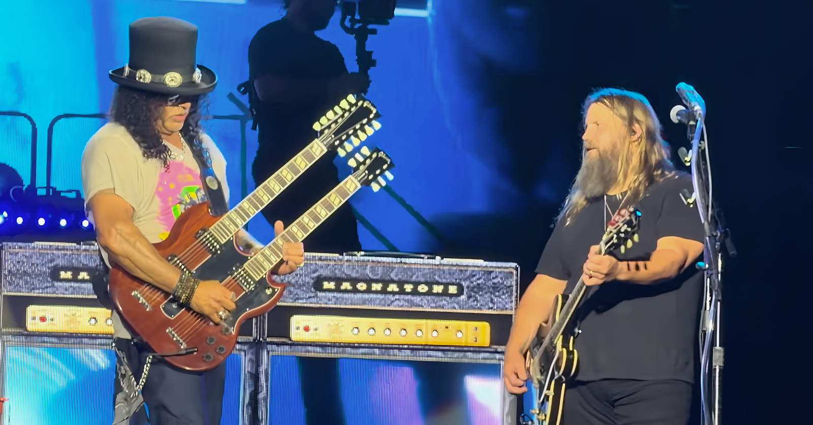 Chris Stapleton performs with Slash