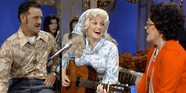 Dolly Parton sings with her mom, Avie Lee, and dad, Robert Lee, on her TV show in the 1970s