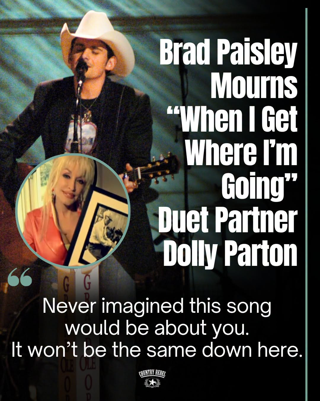 Brad Paisley Pays Tribute To Dolly Parton On Social Media 