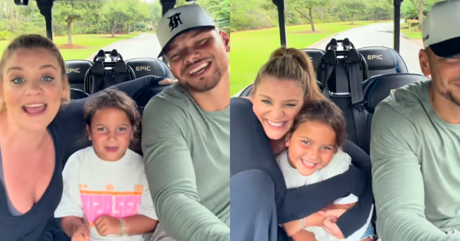 lauren alaina and kane brown with kane's daughter kingsley