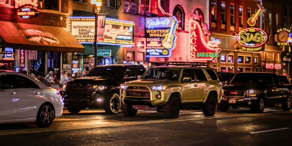 A look at some of the bars and venues on Broadway in downtown Nashville, which has been hit hard by recently increased property taxes.