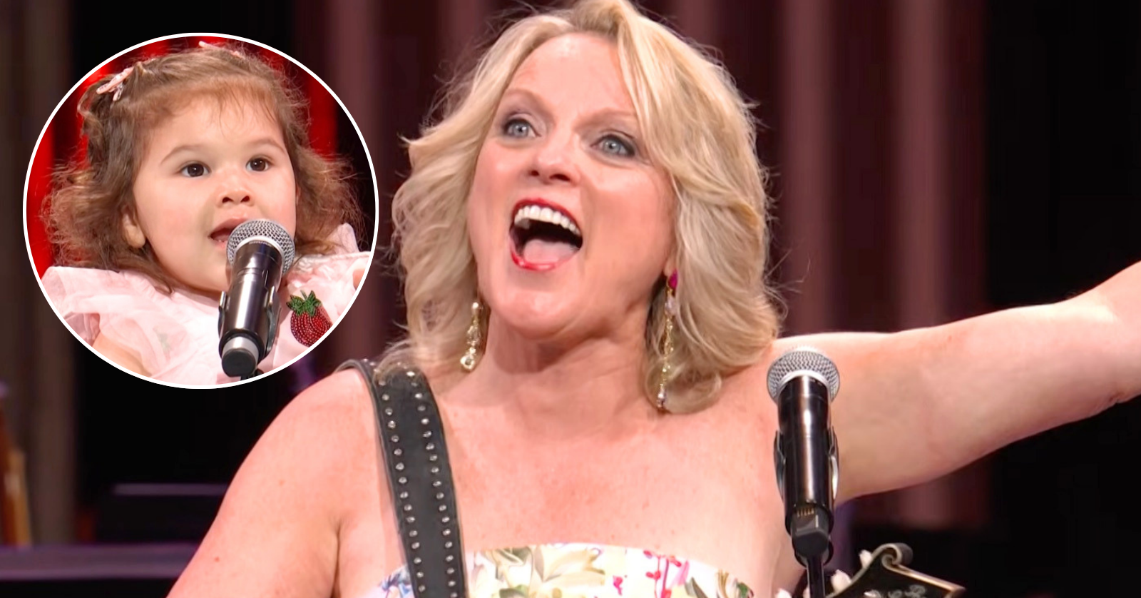 Rhonda Vincent's 2-year-old granddaughter, Faye, sang the Carter Family's "Will the Circle be Unbroken" at the Grand Ole Opry