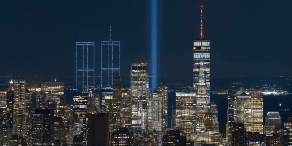 "2,977 Lights Over New York Harbor"