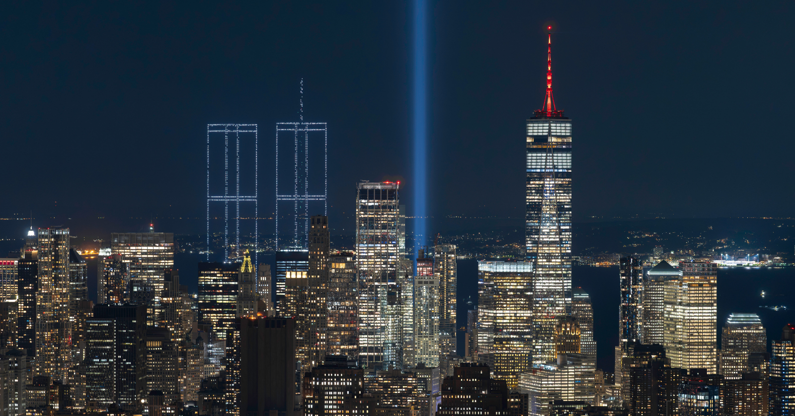 "2,977 Lights Over New York Harbor"
