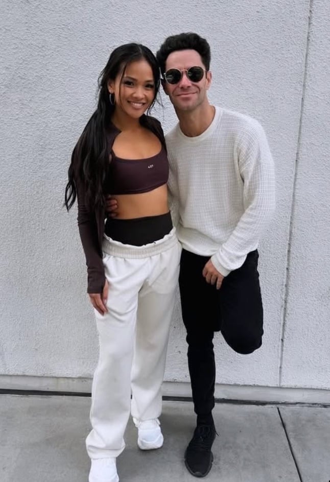 Jenn Tran and Sasha Farber on DWTS in 2024 (Photo Credit: Jenn Tran / Instagram)