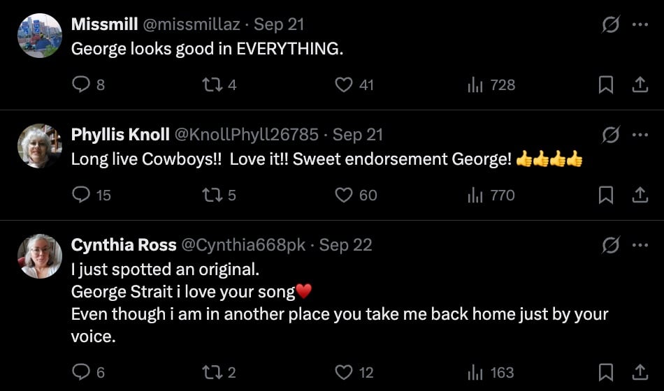Fans react to George Strait's Wrangler commercial