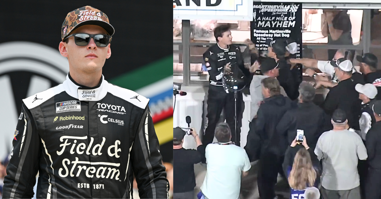 Following an incident on the track of the Martinsville Speedway, NASCAR driver Corey Heim was attacked by members of a rival driver's crew...
