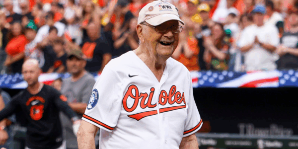 Video of a 103-year-old World War II veteran singing the National Anthem at a baseball game is the perfect reminder of how America has reached its 250th year of independence.