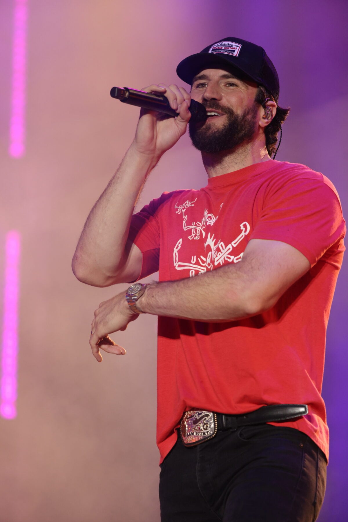 CHICAGO, IL - AUGUST 06: Sam Hunt performs during the Windy City Smokeout on August 6, 2022 in Chicago, Illinois. 